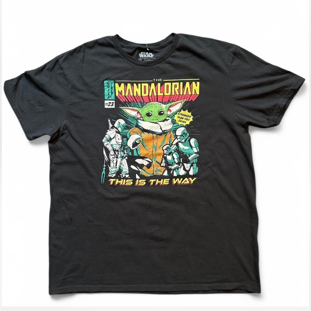 Star Wars The Mandalorian Black T-Shirt